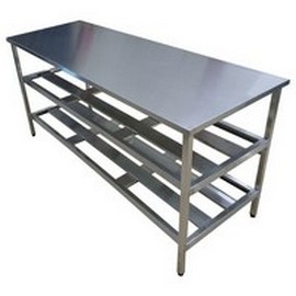 mesa de aço inox para cozinha industrial