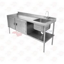 Mesa de trabalho em aço inox