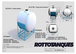 tanque reservatório em polietileno