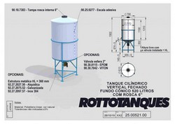 tanque fundo cônico